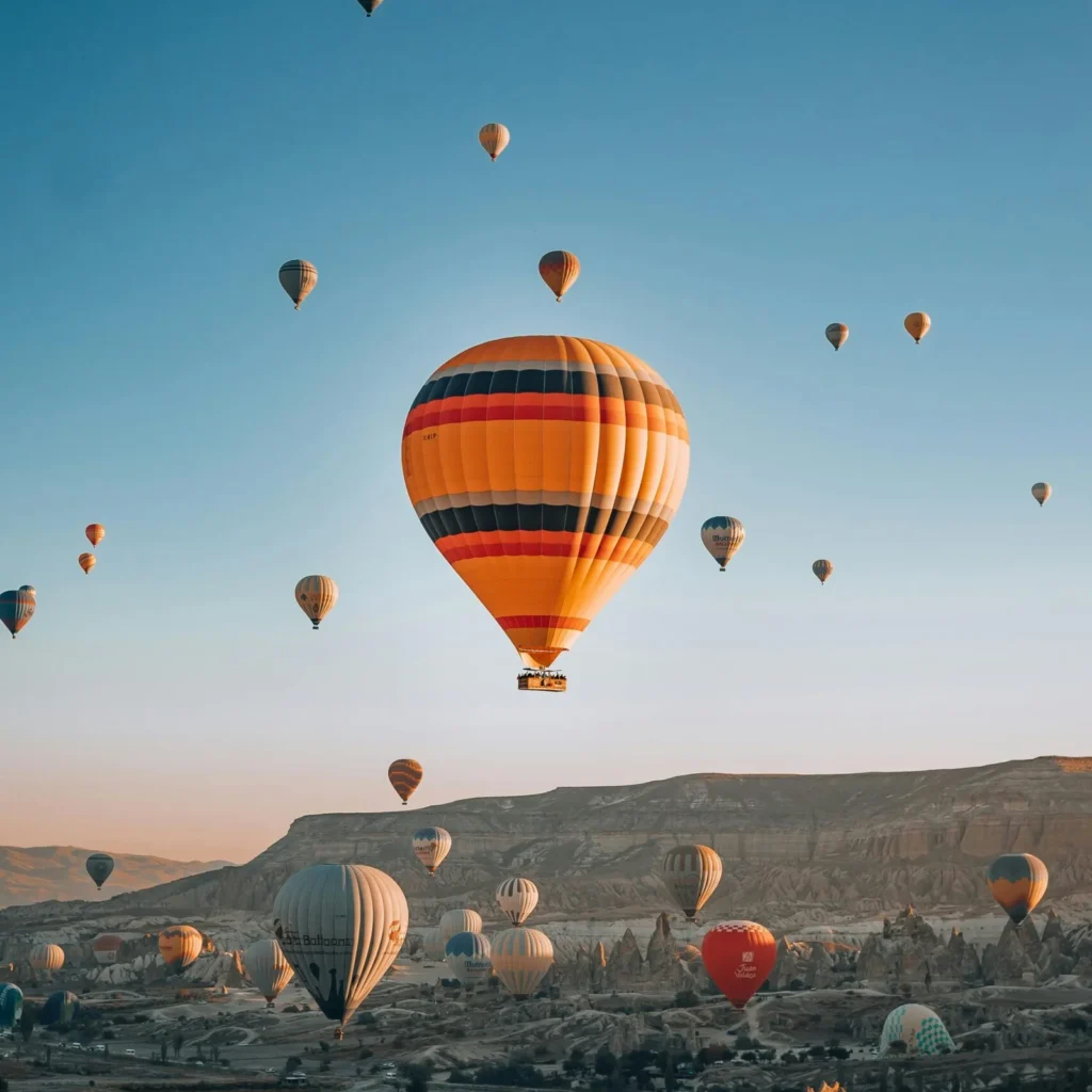 Hot air balloon ride with Macnkro Tours
